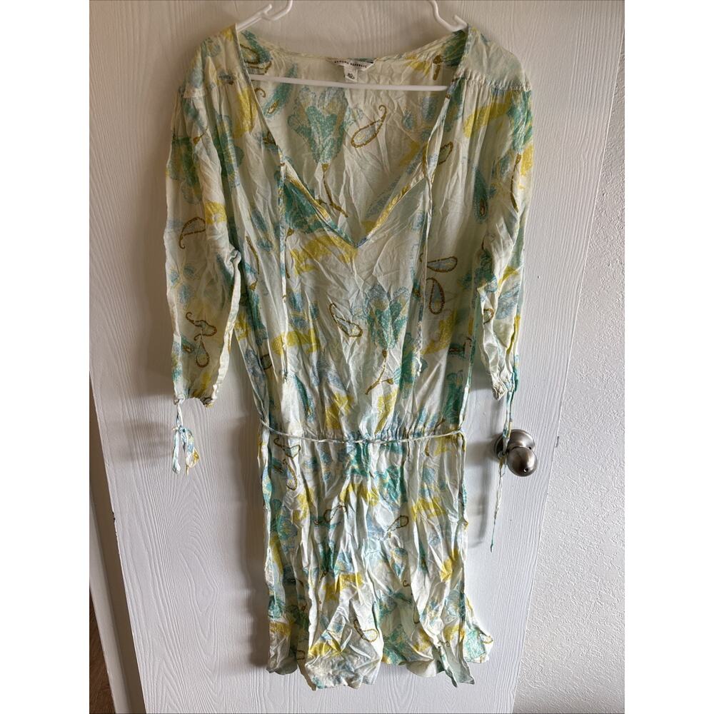 Banana Republic- Floral Patterned 3/4 Sleeve Dress - Size M/L